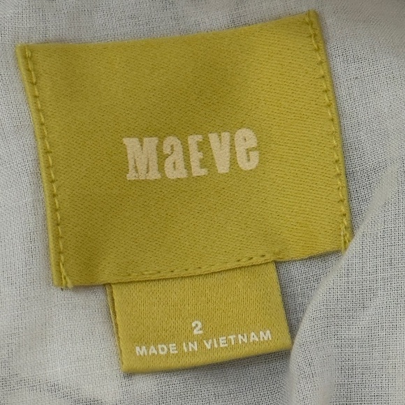 Anthropologie Pineapple Embroidered Mesh Dress White Ivory Sleeveless Boho sz 2 - Picture 5 of 5